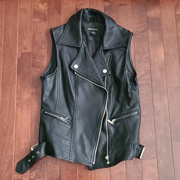 Faux Leather Vest - Picture 1 of 3